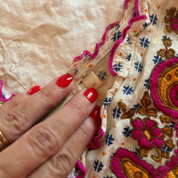 Anthropologie Maggie Embroidered Dress  Lilka XS - Picture 6 of 8